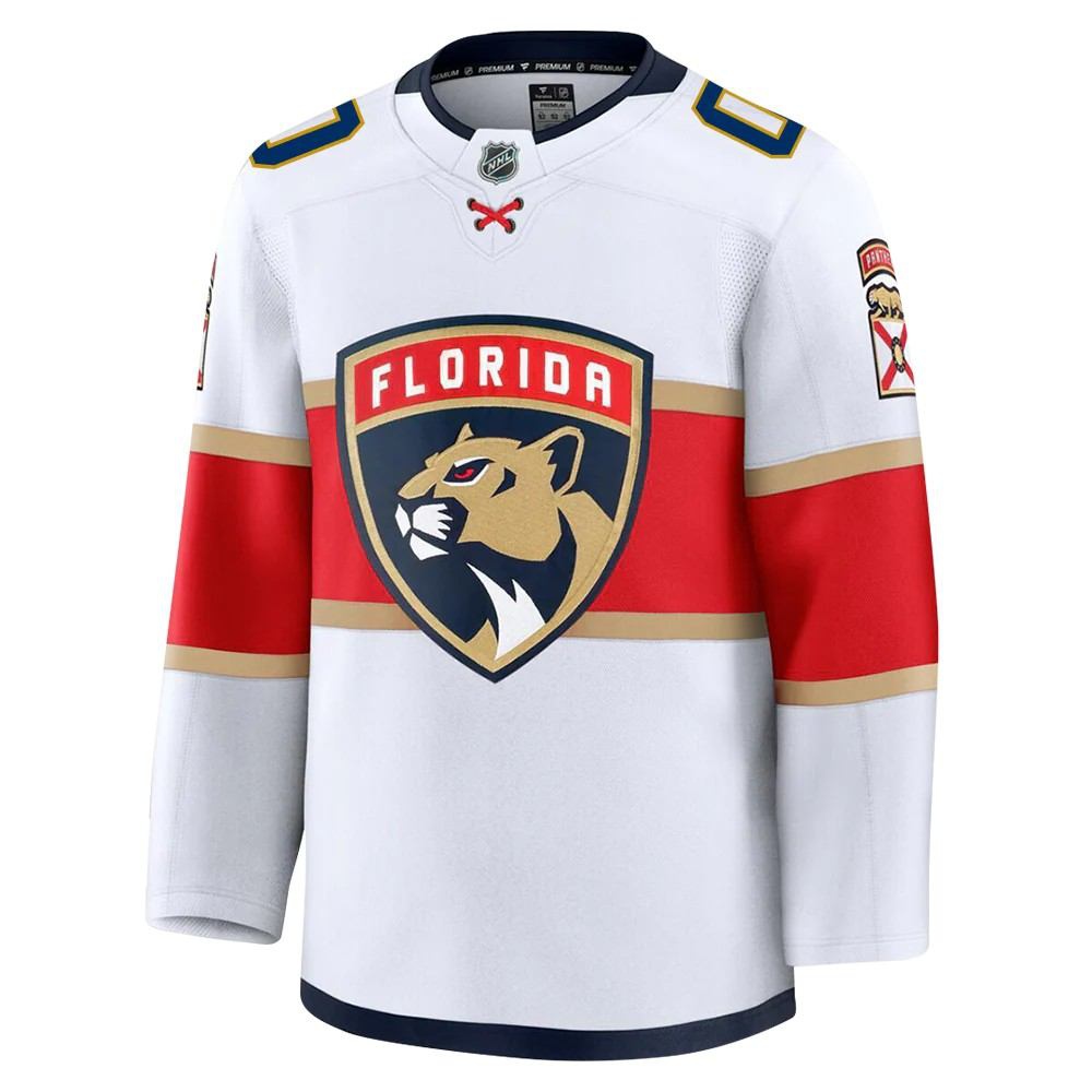Florida Panthers Away Authentic Custom Jersey - White-Pro Kit Vault | Brand New 26/27 Sports Jerseys